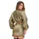 Jaqueta Bomber Metalic Gold Lança Perfume