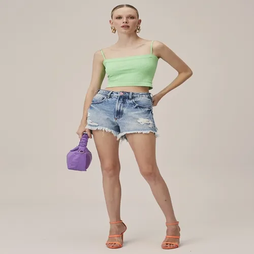 Short Jeans Relaxed Super Hing Lança Perfume