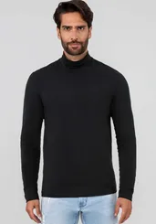 Camiseta Gola Alta Malha Cotton