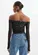 Blusa Ombro A Ombro Manga Longa