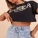 T Shirt Cropped com Tachas