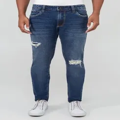 Calça Jeans com Elastano Slim