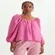 Blusa Curta com Decote Quadrado