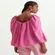 Blusa Curta com Decote Quadrado
