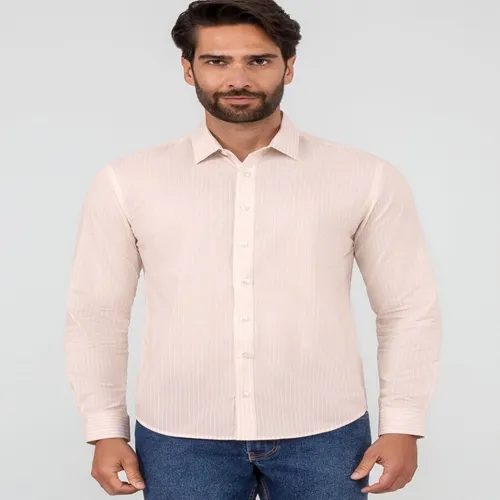 Camisa Slim Fit Tecido Plano