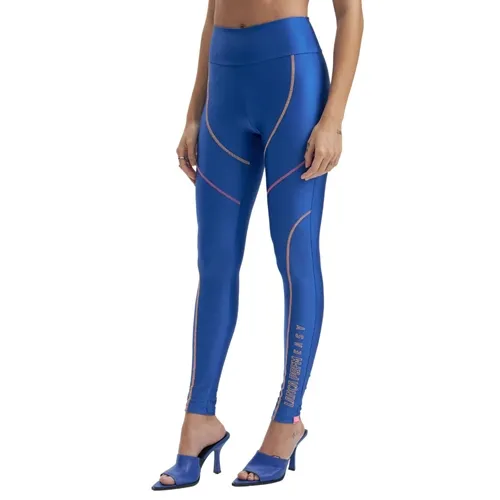 Legging Recortes Cintura Alta