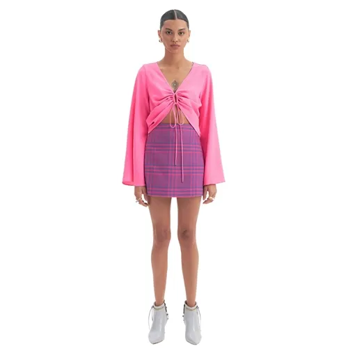 Blusa Amarração Manga Flare