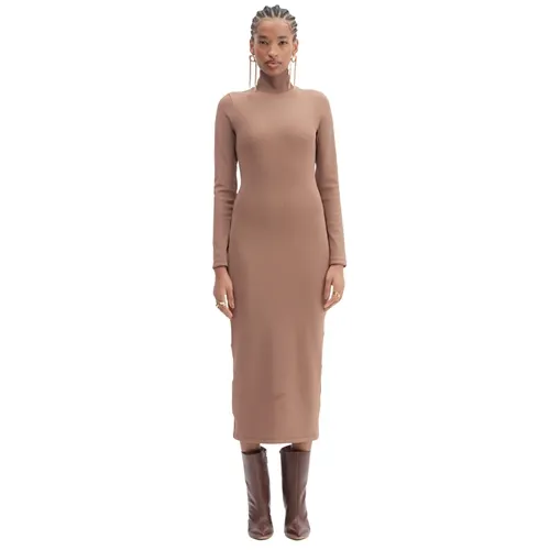 Vestido Super Midi Gola Alta