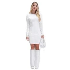 Vestido Curto Com Recortes