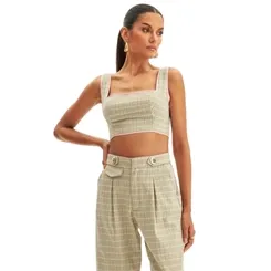 Top Cropped Decote Quadrado