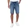 Bermuda Jeans Reta Com Cadarço