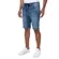 Bermuda Jeans Reta Com Cadarço