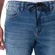 Bermuda Jeans Reta Com Cadarço