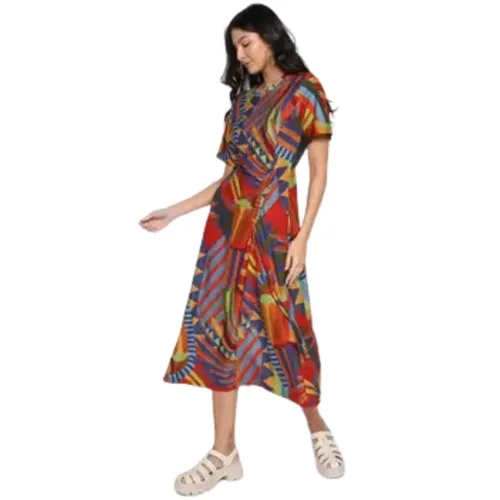 Vestido Midi Pontinho De Arara
