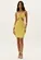 Vestido Curto Canelado Com Cut Out Lança Perfume