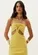 Vestido Curto Canelado Com Cut Out Lança Perfume