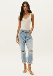 Calça Jeans Luna Mom Super High Lança Perfume
