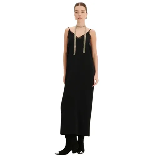 Vestido Com Renda Super Midi Lança Perfume