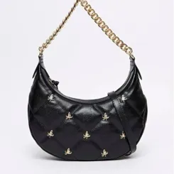 Bolsa Shoulder Couro Arredondada Lança Perfume