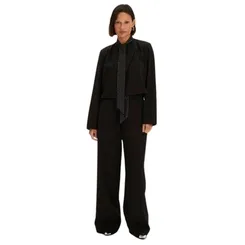 Calça Wide Leg Cintura Alta Lança Perfume