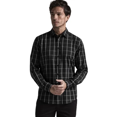 Camisa Slim Fit Em Fio Egípicio Hangar33