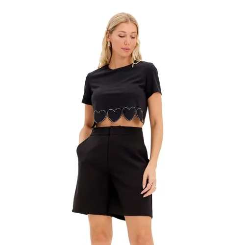 T-Shirt Cropped Corações MY