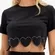T-Shirt Cropped Corações MY