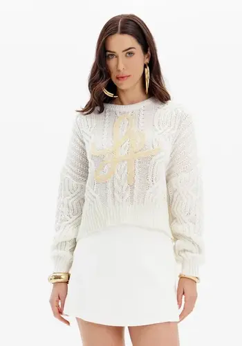 Blusa Tricot Manga Longa