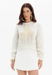 Blusa Tricot Manga Longa