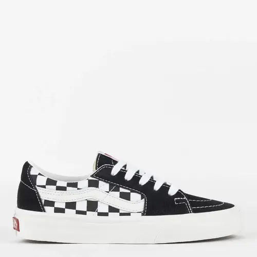 Tênis Vans Sk8 Low Canvas Suede Black Checkerboard