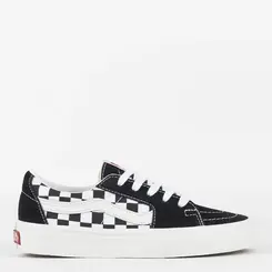 Tênis Vans Sk8 Low Canvas Suede Black Checkerboard