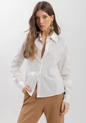 Camisa tecido tricoline
