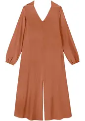 Vestido Linho Washed Midi